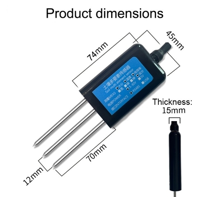 土壌温度 湿度 PH 電導感センサー 5-30VDC 電源