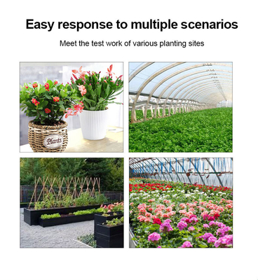 植物/芝生/農場/庭園用の3イン1湿度/光度/塩分測定器