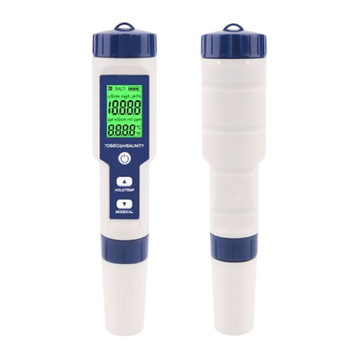 多パラメータ pH メーター 5 in 1 TDS/EC/塩分度/TEMP 交換可能な電極を搭載した試験器