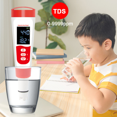 プロのデジタルウォーターモニターペンテスト器 TDS/EC/PH/温度測定