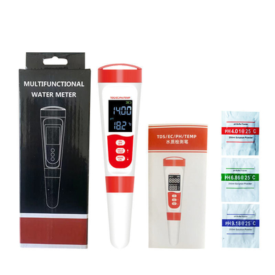 プロのデジタルウォーターモニターペンテスト器 TDS/EC/PH/温度測定