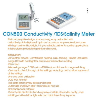 トランスフォーマー 100 220V 実験室用全天候ベンチトップ伝導性/TDS/塩分計