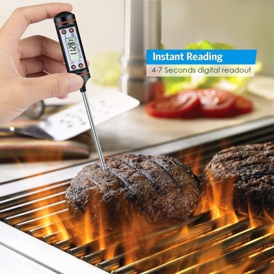 キッチン 料理 BBQ 食品温度計 ステンレス スチール 探査機 温度範囲 -50C-300C