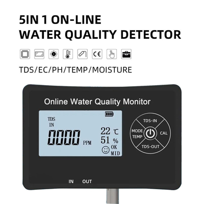 TDS/EC 範囲 0-9999 ppm/us/cm 水族館モニタリング用の多パラメータ水検査器
