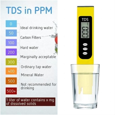 155mm ポータブル TDS PH コンボ テスト ウォーター トリートメント 産業 標準 効率