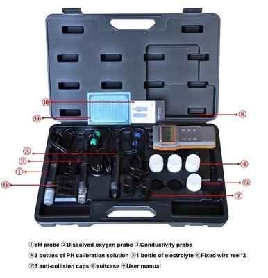 コンボ 5 in 1 PH/COND./D.O/TEMP 水計 アクアポニック用 AZ86031 ポータブル魚池 IP67